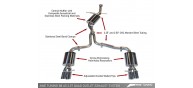 AWE Tuning - Quad Outlet Touring Edition Exhaust